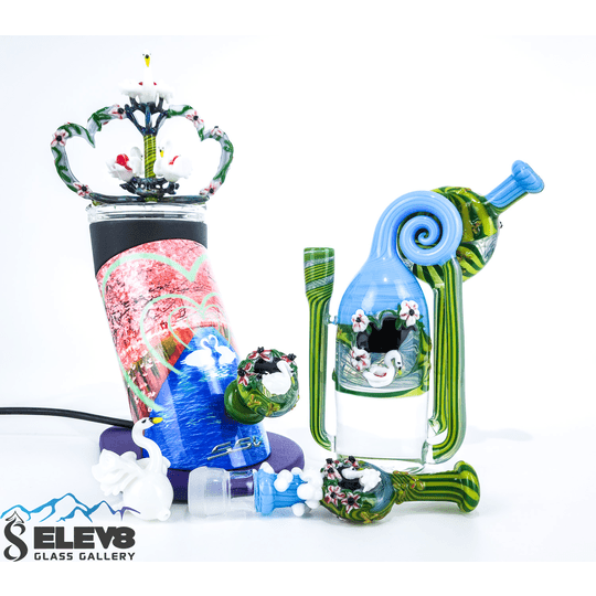 Elev8 & Jem Glass Custom Silver Surfer Full Set