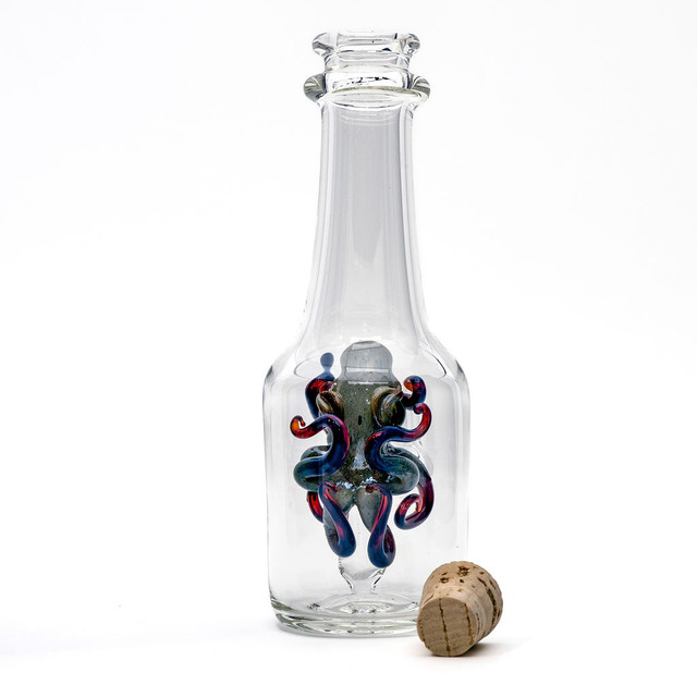 Water Pipe Bong - Octopus Bottle Mini Tube by Jeff Berning #1013