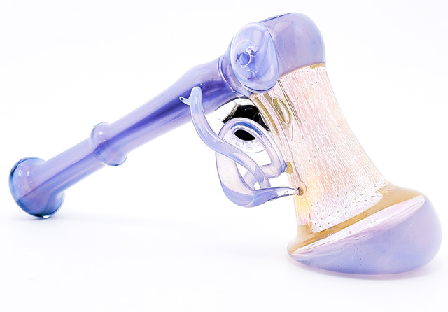 Hammer Bubbler Water Pipe - Purple Sexy twisty by Steve K #1022