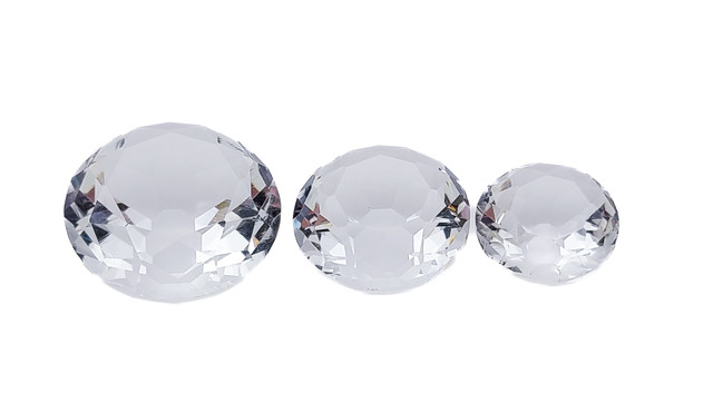 Borosilicate Faceted Diamond Cut - Raw Part To Make Things Bling Borosilicate Faceted Diamond Cut - Raw Part To Make Things Bling