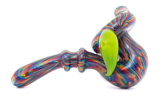 Flower Pipe - Trippy Tech Sherlock Pipe by Steve K. #43