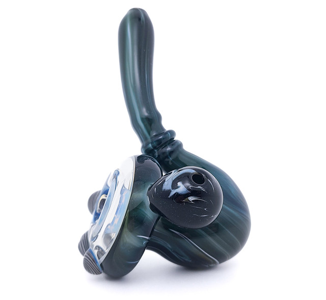 Flower Pipe - Galaxy and White Marble Sherlock by Steve K. #55