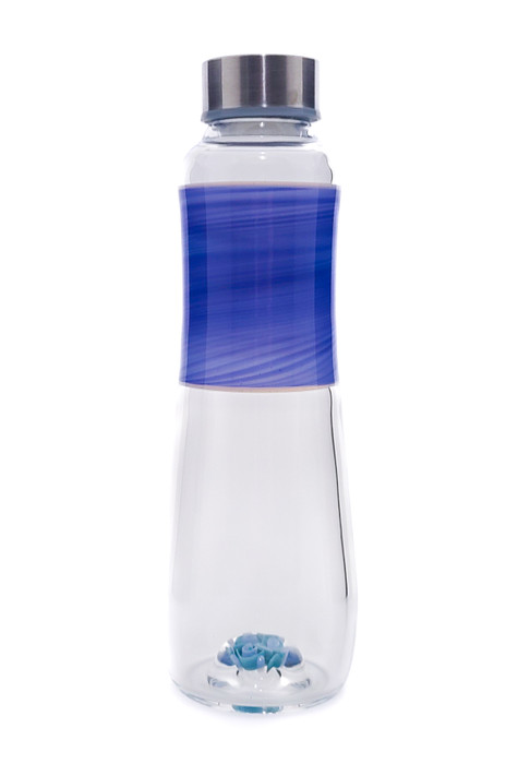 Hand Crafted  Blue Ghost Tides Water Bottle by Steve Kelnhofer #87