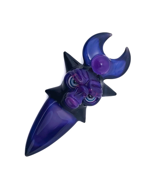 Purple and black Coyle Pendant #167 Purple and black Coyle Pendant #167