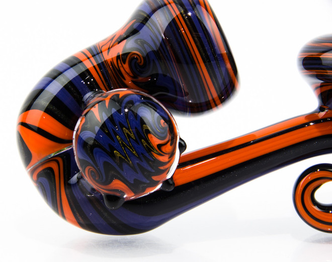 Elev8 Premier Custom Sherlock By Matt Z. - Purple, Black, Orange and Steal Wool Marble View