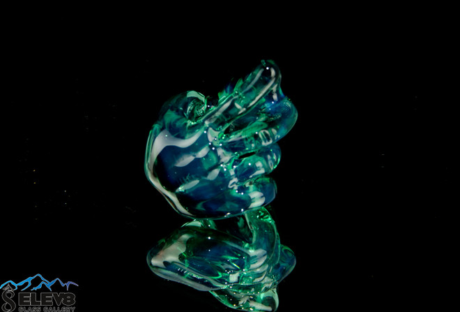 Blue Spray Paint Pendant by Skoeet Glass #8