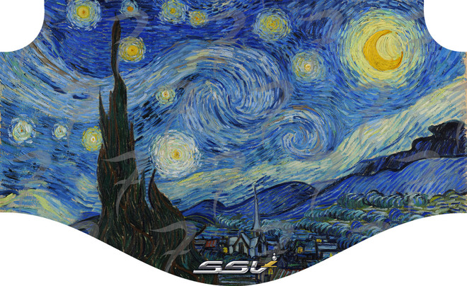 Starry Nights inspired with Van Gough Silver Surfer - SSV - WRS Desktop Vaporizer