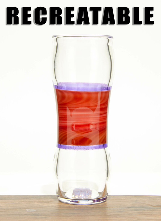 Pink and Red drinking glass by Steve Kelnhofer #34