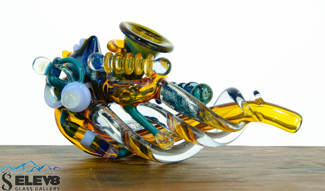 Headlock 60 A Cyborg Sherlock #320 by LaceFace Glass