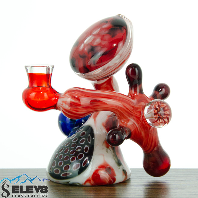 Funky Splat Arm Red Sky Ferankshanaw by Steve Kelnhofer #753