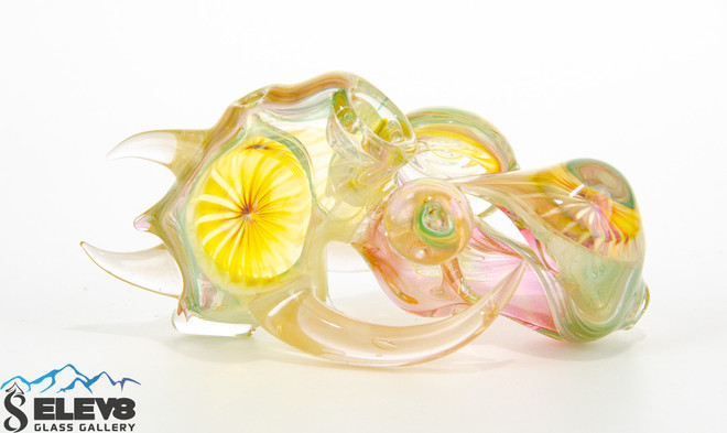Fumed Jammer Pipe by Bearclaw Glass #381