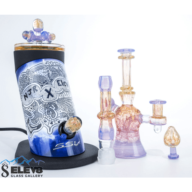 Elev8 & NJR Glass Custom Silver Surfer Full Set Elev8 & NJR Glass Custom Silver Surfer Full Set