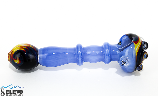 Glass Pipe made with Katy Perry Butter and Line Work by Shimkus Glass #419