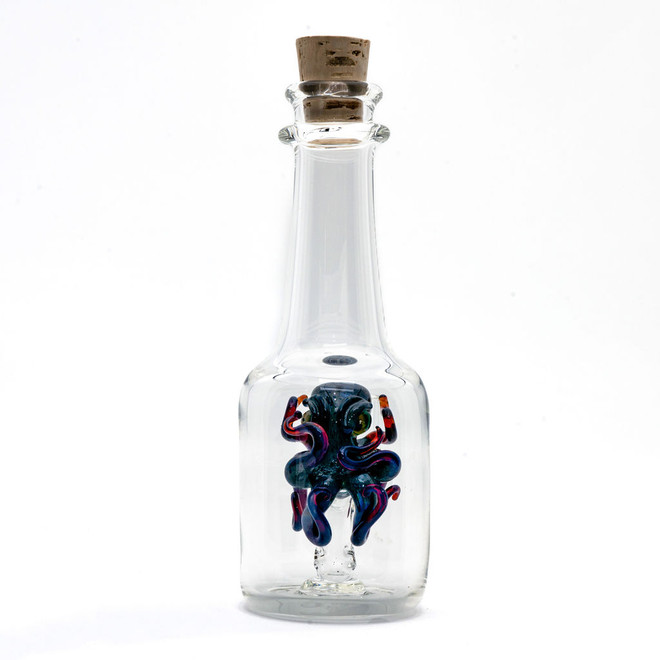 Water Pipe Bong - Octopus Bottle Mini Tube by Jeff Berning #1011
