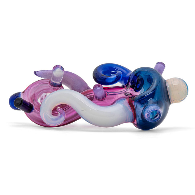 Flower Pipe - Butter Funky Seahorse Spoon by Shimkus Glass #466