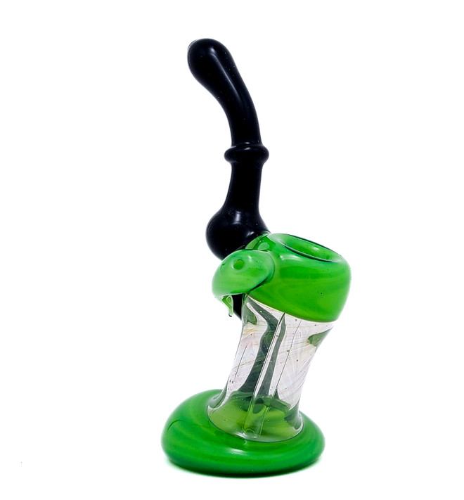 Bubbler Water Pipe - Lil Kim and Bruce Banner Butter Standing Bubbler by Steve K #1034