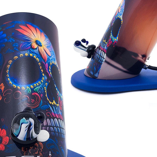 Day of the Dead inspired Silver Surfer - SSV - WRS  Desktop Vaporizer