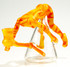 Yellow & Orange Lost My Head Dab Rig by #191