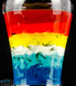 Custom  Fire & Ice Marbled Drinking Glass By Elev8 Premier