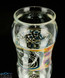 Custom drinking Glass or Cup  with fumed ratichilo window and marbled color#7