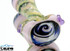 wig wag and fumed Spoon by SCHNOORTZ GLASS #130