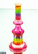 Gold Ruby Millie Slice Glass Liquid Arts Rig #308