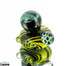 Black and Yellow Vortex Custom Knob by Steve Kelnhofer #306