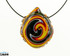 Line Worked Fire and Dichro Frog Pendant by The Glass Parrot 5