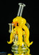 Yellow Octopus Recycler by Als Boro Creations  #468