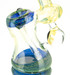 Cobalt alienskin bubbler w implosion marble by Steve Kelnhofer #523