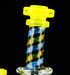 UV yellow & blue Faberge Rig by dynamic glass #576