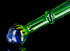 Green Color Changing Hammer bubbler by Steve Kelnhofer #586