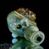 Moon Flask Bubbler by Bearclaw Glass #819