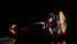 Red Spider Spoon by Colt Glass and Florin Glass #411