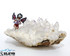 Fae on Quartz and Amethyst Pegmatite Paperweight by Jessica Boggs Glass x Grimm Glass