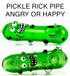 Glass Pipe - Pickle Rick Spoon P107 by Simply Jeff Glass