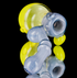 Bubbler Water Pipe - Britney Spears and Lime Butter Bubbler by Steve K. #914