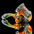 Flower Pipe - Wig Wag Calabash Sherlock by Andy G. #450