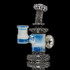 Water Pipe Bong - Wig Wag Dot Stack Mini Tube by RL.Dots #992