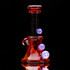 Water Pipe Bong - Ruby and Crushed Opal Time Tube by Happy Time Glass #993