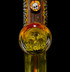Water Pipe Bong - CFL Reactive Yellow Skull Hendy Tube by Hendy Glass #1060