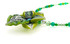 Glass Jewelry - Green Flower Necklace by Blossom Glass #149