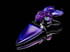 Purple and black Coyle Pendant #167
