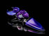 Purple and black Coyle Pendant #167