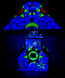 Color Changing Stained Glass Lamp and Clock