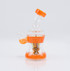 Orange Sugar Skull Dab Rig by Elev8 Premier #168