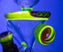 Toxic Lava Avenger Hourglass Dab Recycler by Steve Kelnhofer #169
