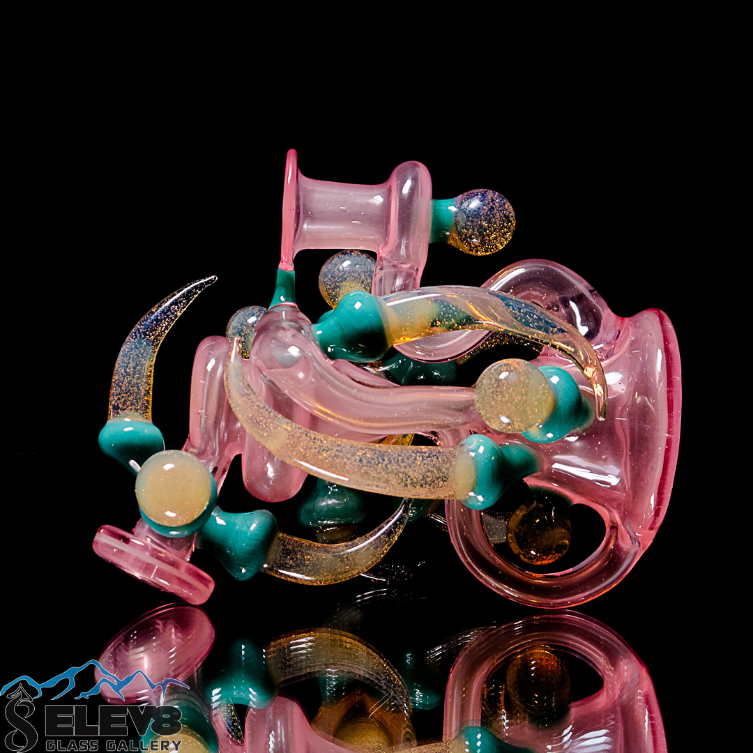 贅沢品 Glass Ric Nic by Recycler Mini CFL-Reactive #843 Elev8 - 工芸品