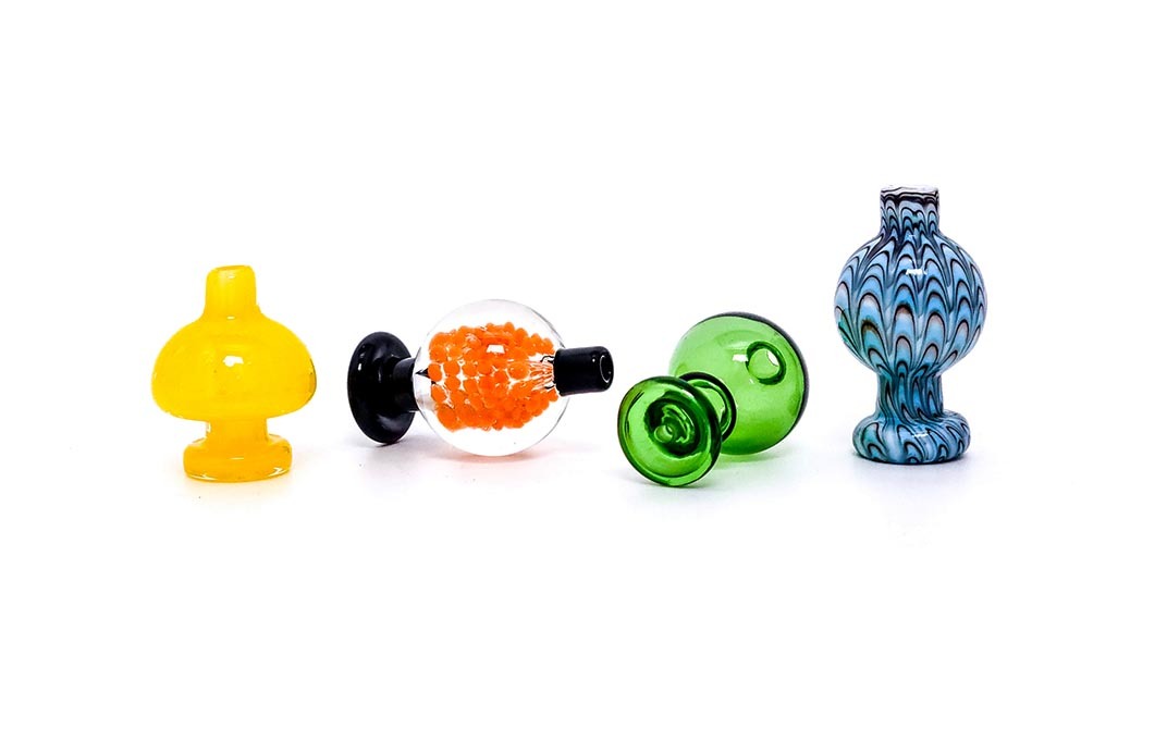 5 Mini Silicone Bong with 14MM Male glass Bowl with Pancake Handle -  Tilted -SmokeDay