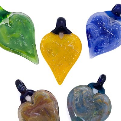 Have your loved ones ashes put into glass. Make this heart shaped cremation pendent a part of your journey Cremation Glass Heart Pendants